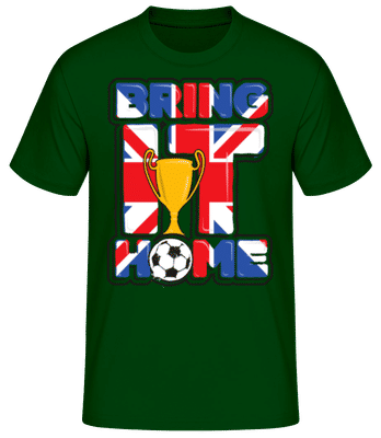 Futbal Británia Priveďte ho domov - Pánske basic tričko - Bottle green - Predné