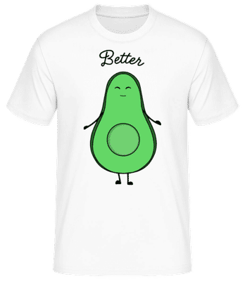Better - Männer Basic T-Shirt - Weiß - Vorne