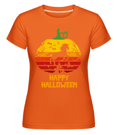Happy Halloween -  Shirtinator Women's T-Shirt - Orange - Front