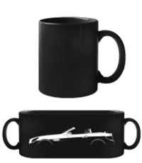 'Mercedes-Benz SLK AMG R172' Silhouette - Black Mug - Black - Front