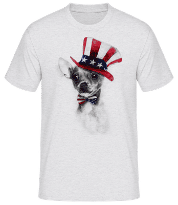 USA Chihuahua - Men's Basic T-Shirt - Heather grey - Front