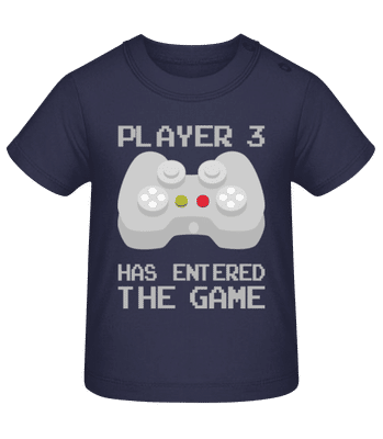 Player 3 Entered The Game - T-shirt Bébé - Bleu marine - Devant