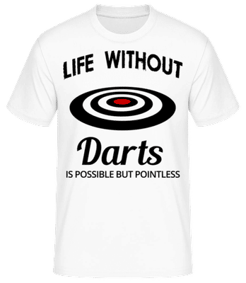 Life Without Darts - T-shirt standard Homme - Blanc - Devant