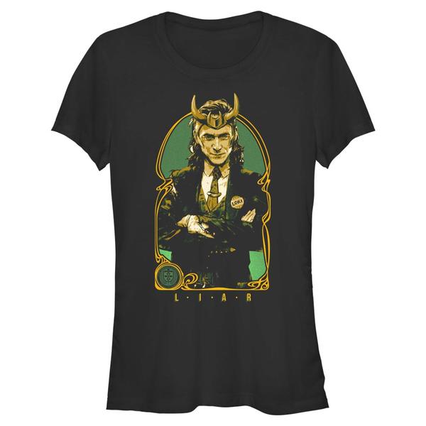 Aperçu: Marvel - Loki - Loki Liar - Femme T-shirt - Noir - Devant