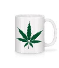 konope - Keramický hrnček - Biela - Predné