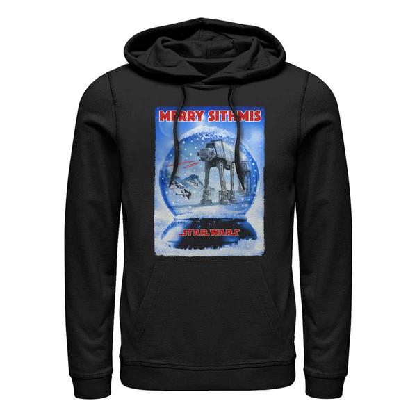 Aperçu: Star Wars - AT-AT Snow Global Domination - Christmas - Unisex Sweat à capuche - Noir - Devant