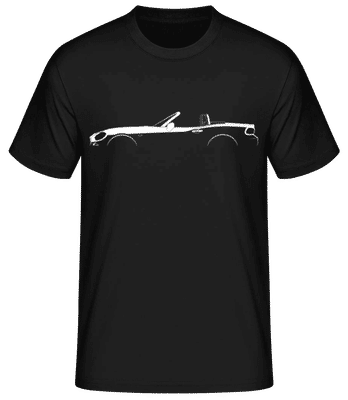 'Fiat 124 Spider (2016)' Silhouette - T-shirt standard Homme - Noir - Devant