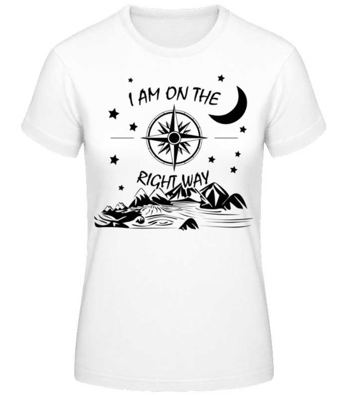 Aperçu: I Am On The Right Way - T-shirt femme B&C - Blanc - Devant