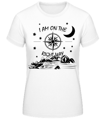 I Am On The Right Way - T-shirt femme B&C - Blanc - Devant