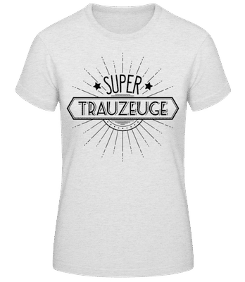Super Trauzeuge - Frauen T-Shirt B&C - Grau meliert - Vorne