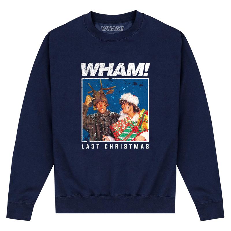 Vorschau: Warner Bros. - Star Wars - WHAM Last Christmas Navy - Weihnachten - Unisex Pullover - Marine - Vorne