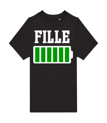 Fille - T-shirt hommes B&C - Noir - Devant