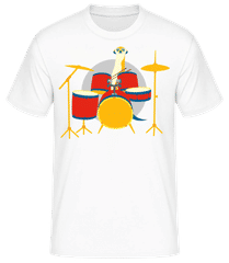 Meerkat Playing Drums · T-shirt standard Homme