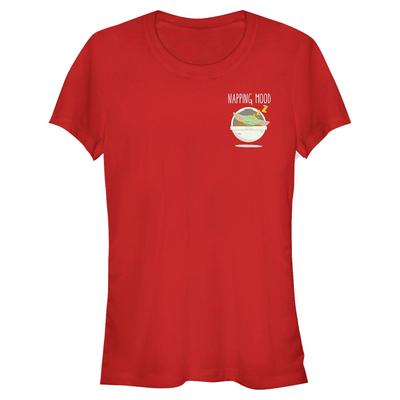 Star Wars - The Mandalorian - Yoda Pocket Napping - Women's T-Shirt - Red - Front
