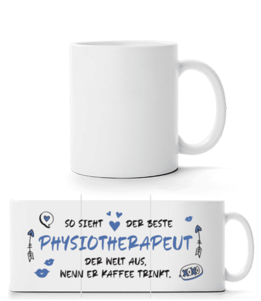 Vorschau: So Sieht Beste Physiotherapeut Kaffee - Panoramatasse - Weiß - Vorne