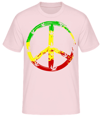 Reggae Peace - Camiseta básica para hombre - Rosa - delante