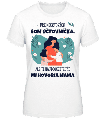 Mi Hovoria Mama - Dámske basic tričko - Biela - Predné