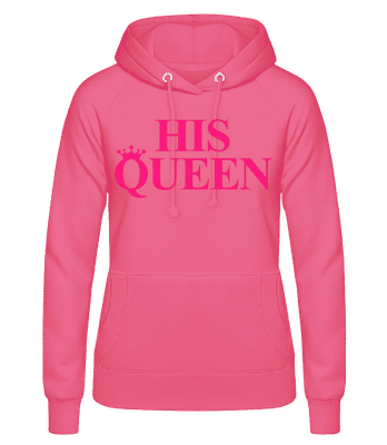 His Queen Pink - Sweat à capuche Femme - Rose - Devant