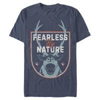Disney - Ledové království - Sven Fearless Nature - Pánské Tričko - Melírová namořnická modrá - Napřed