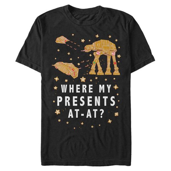 Aperçu: Star Wars - AT-AT Ginger - Christmas - Homme T-shirt - Noir - Devant