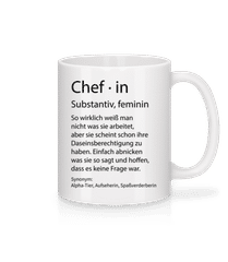 Chefin Quatsch Duden · Tasse