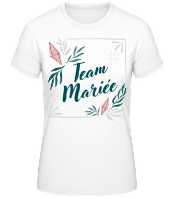 Team Mariée - T-shirt standard Femme - Blanc - Devant