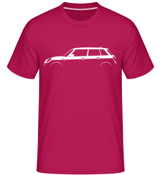 Preview: 'Mini Cooper 5-Door (F56)' Silhouette - Shirtinator Men's T-Shirt - Magenta - Front