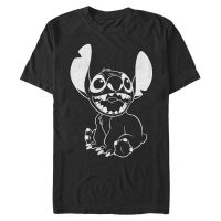 Disney - Lilo & Stitch - Stitch Negative - Men's T-Shirt - Black - Front