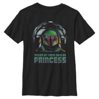 Star Wars - The Mandalorian - Mando Notta Legitimate Leader - Kids T-Shirt - Black - Front