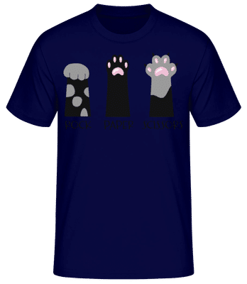 Rock Paper Scissors - T-shirt standard Homme - Bleu marine - Devant