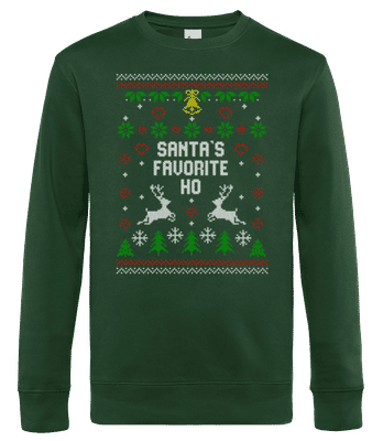 Santa's Favorite Ho - Sudadera estándar para hombre - Verde botella - delante