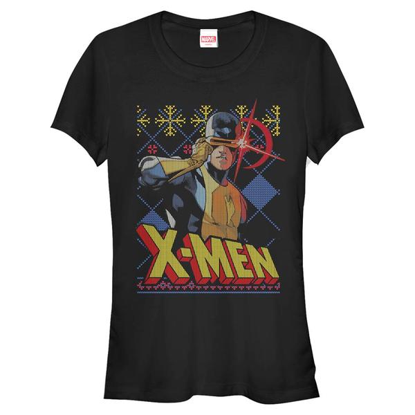 Aperçu: Marvel - X-Men - Cyclope Sweater - Christmas - Femme T-shirt - Noir - Devant