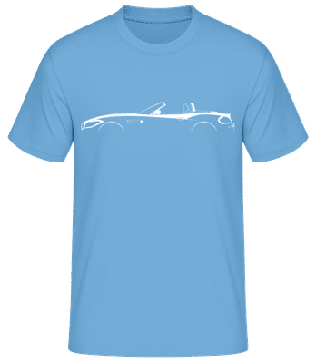 'BMW Z4 (E89)' Silhouette - Pánské basic tričko - Světle modrá - Napřed