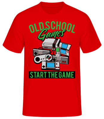 Oldschool Games - T-shirt standard Homme - Rouge - Devant