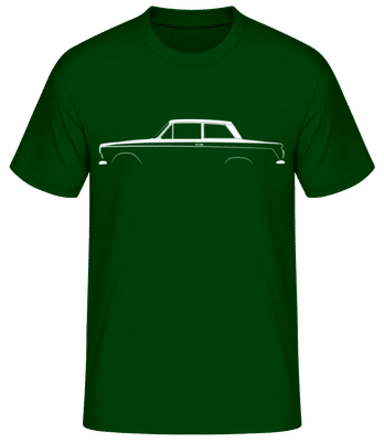 'Ford Cortina Mk I' Silhouette - Pánské basic tričko - Bottle green - Napřed