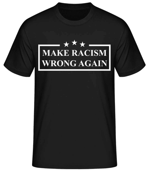 Make Racism Wrong Again - T-shirt standard Homme - Noir - Devant