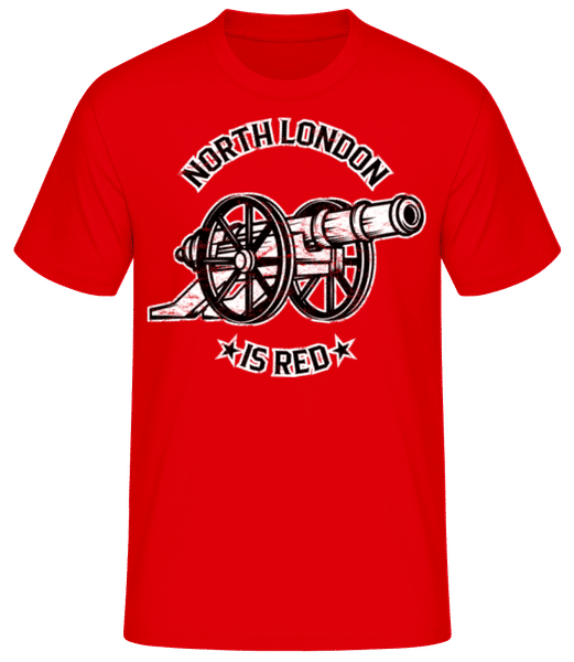 Aperçu: Arsenal Football North London Red League - T-shirt standard Homme - Rouge - Devant