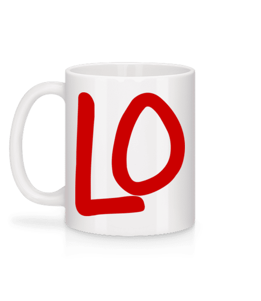 Aperçu: LO - Mug en céramique blanc - Blanc - Derrière