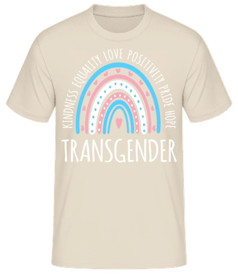 LGBTQ Transgender - T-shirt standard Homme - Crème - Devant