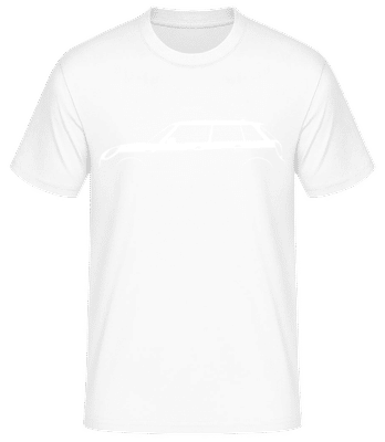 'Mini Cooper 5-Door (F56)' Silhouette - Männer Basic T-Shirt - Weiß - Vorne