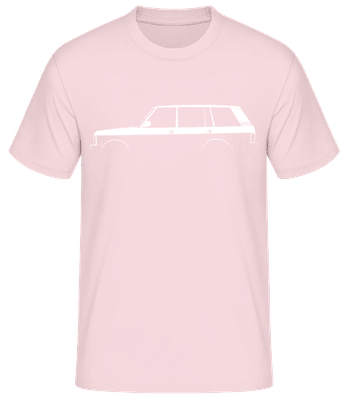'Range Rover (1992) LWB' Silhouette - T-shirt standard Homme - Rose - Devant