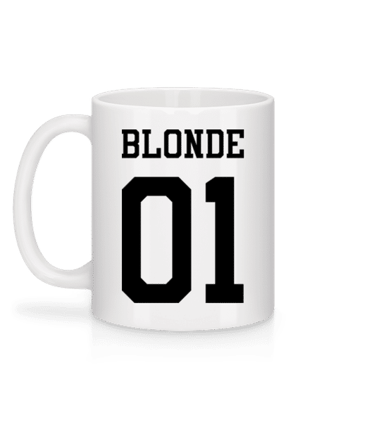 Aperçu: Blonde 01 - Mug en céramique blanc - Blanc - Derrière