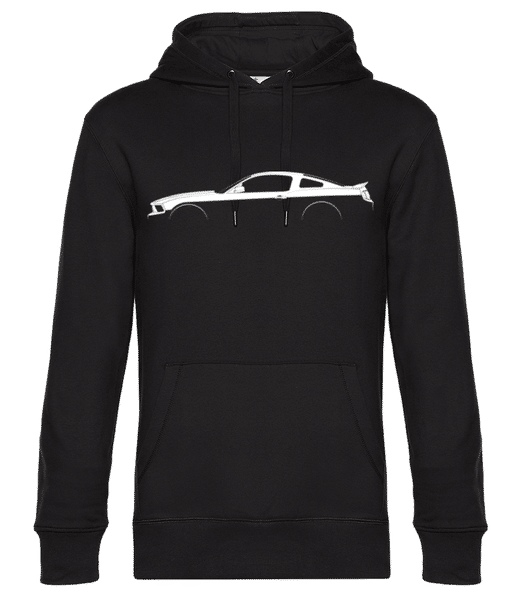 Aperçu: 'Ford Mustang Leguna Seca' Silhouette - Sweat à capuche premium Unisexe - Noir - Devant