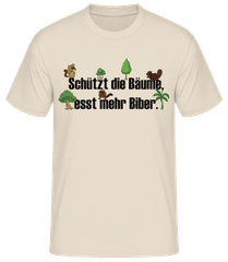 Esst Mehr Biber · Männer Basic T-Shirt