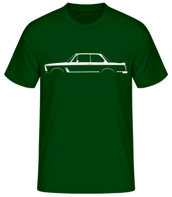 'BMW 2002 Turbo' Silhouette - Pánske basic tričko - Bottle green - Predné