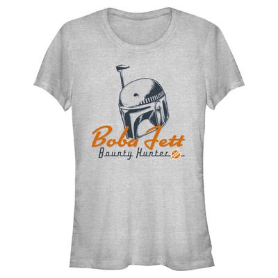 Star Wars - Book of Boba Fett - Boba Fett Boba Helmet - Women's T-Shirt - Heather grey - Front