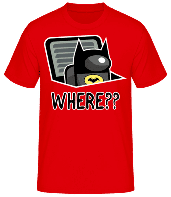 Batman Style Among Us Imposter - Pánské basic tričko - Červená - Napřed