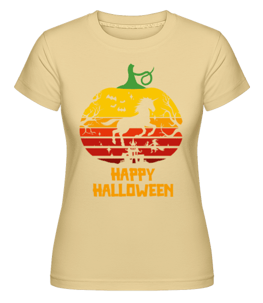 Preview: Happy Halloween -  Shirtinator Women's T-Shirt - Yellow - Front