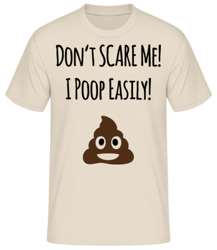 Preview: I Poop Easily - Men's Basic T-Shirt - Cream - Front