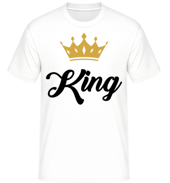 Aperçu: King -  T-Shirt Shirtinator homme - Blanc - Devant